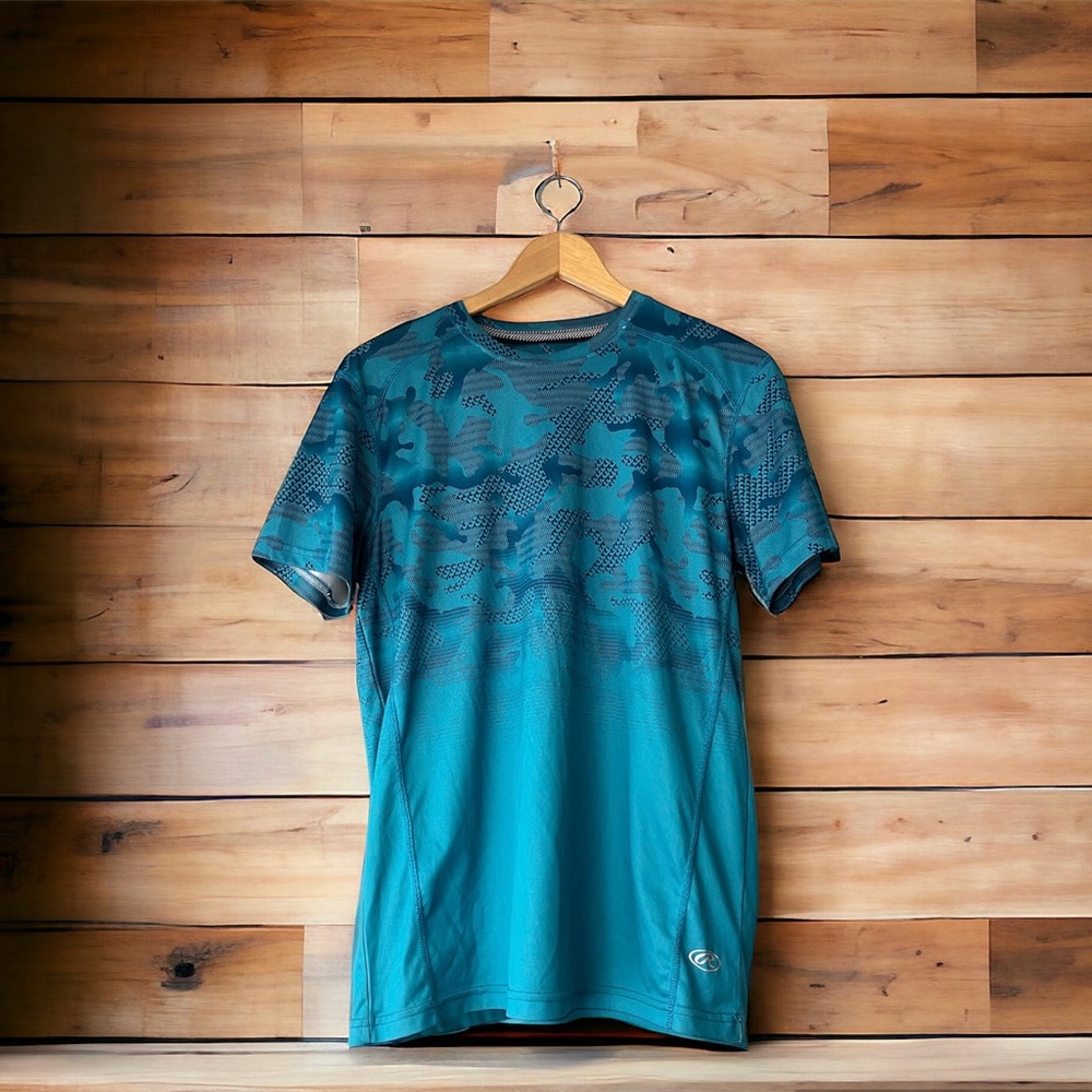 Men's Blue Rawlings Activewear T-Shirt Size Small Athletic Athleisure Workout